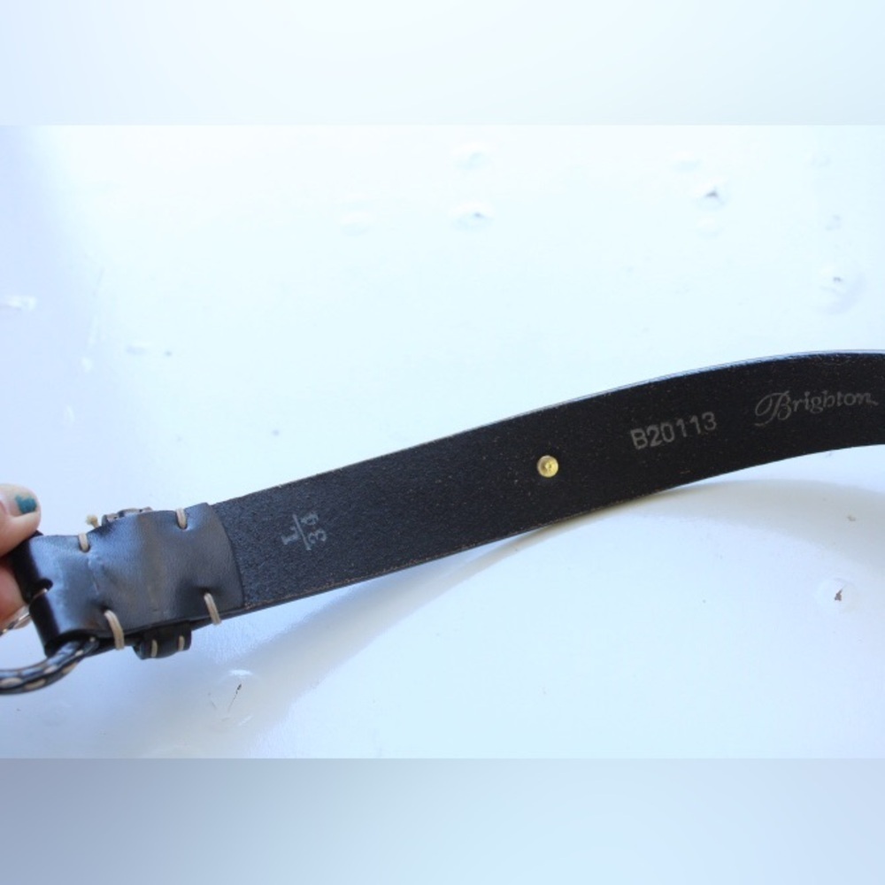 Brighton leather belt - Picture 5 of 13